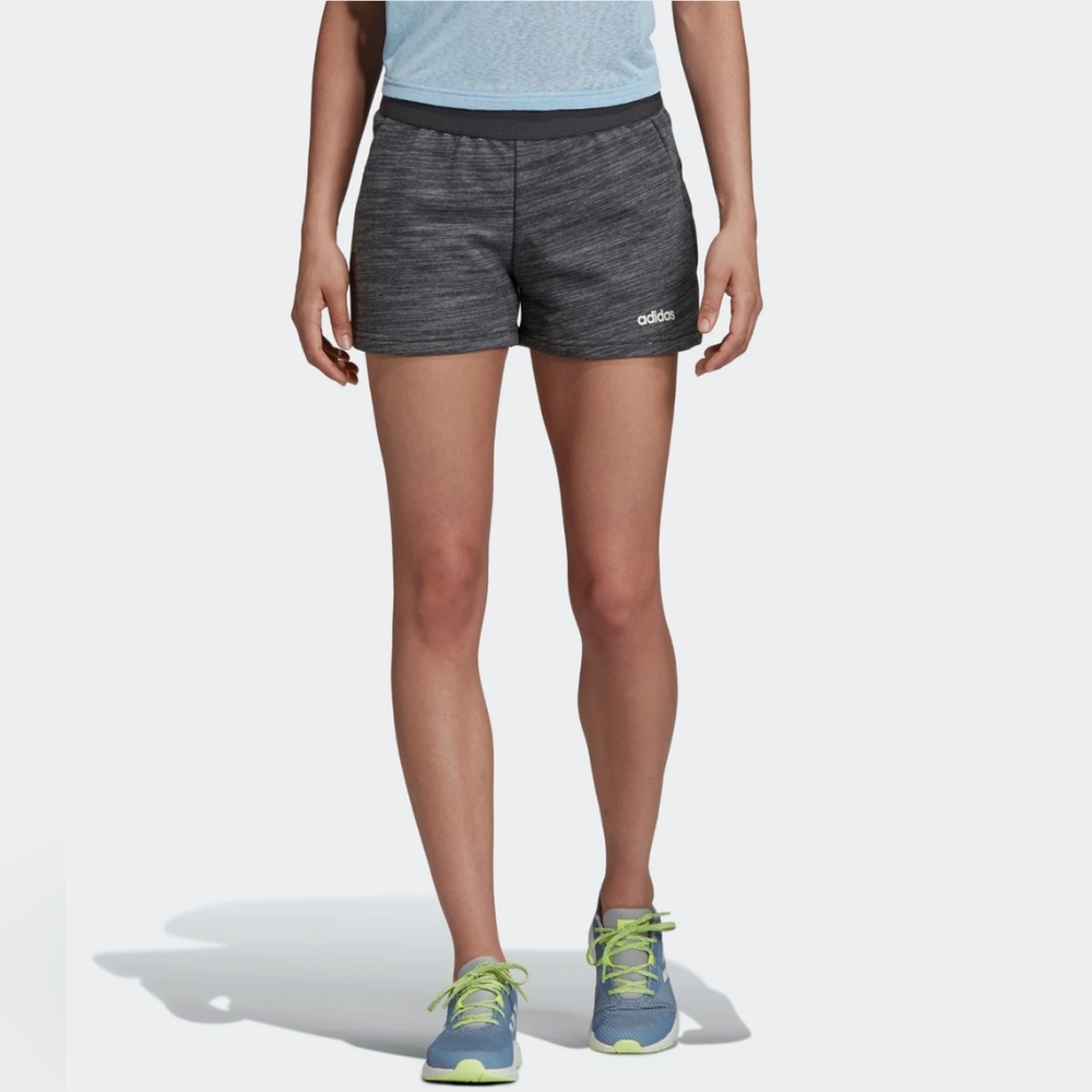 Womens adidas heathered grey sweat shorts size XL EI5486
